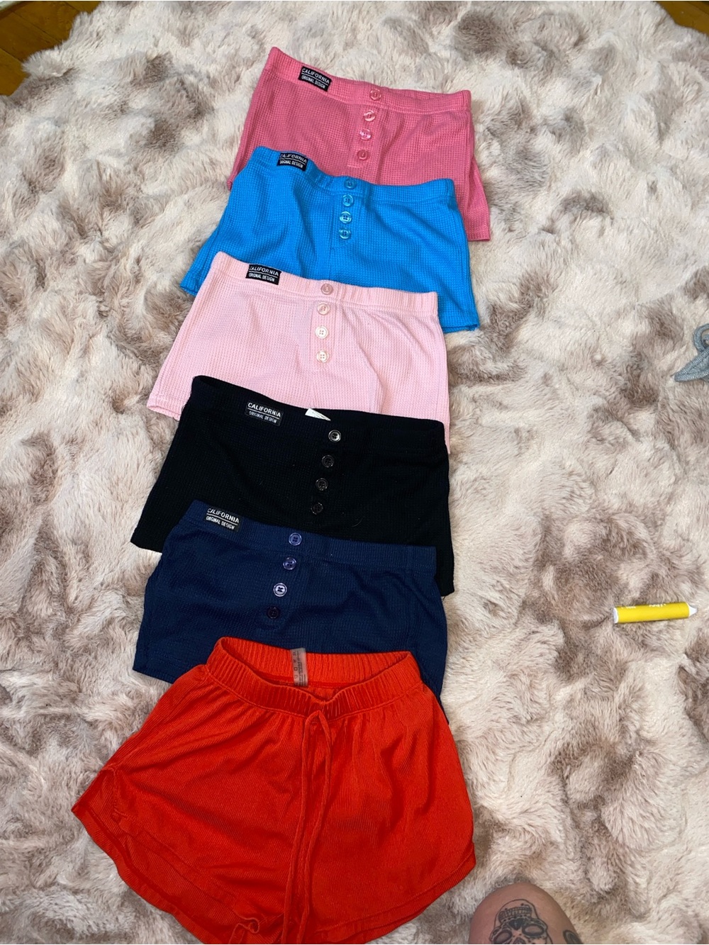 Assorted shorts 6 pairs  Athletic Shorts - Multicolor bundle Set